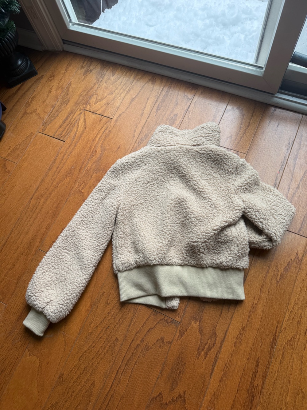 Skylar + Madison Cream Sherpa Pullover Joggers